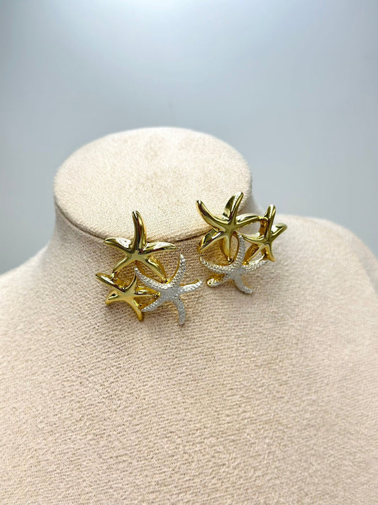 14K Altın Kaplama Deniz Yıldızı Set Takı