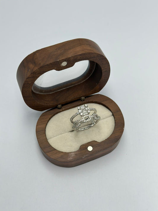 2 Sıra Detay Baget Taş Yüzük (Çelik)