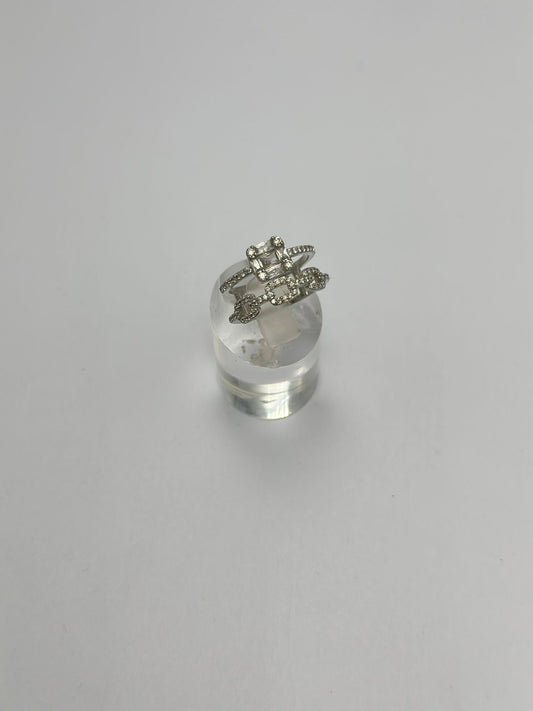 2 Sıra Detay Baget Taş Yüzük (Çelik)