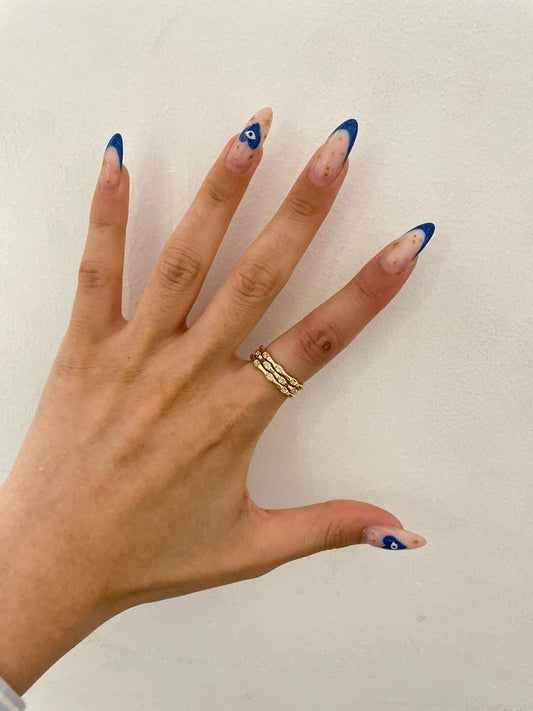 3 Sıra Kemik Model Çelik Yüzük