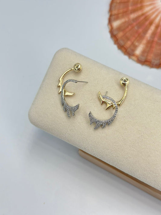 Çift Kullanım Minimal Küpe (Çelik)