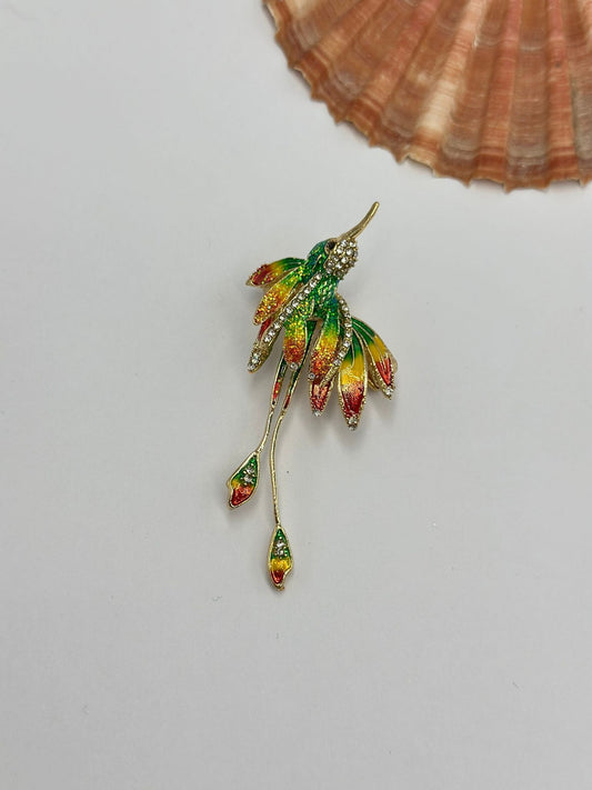 Renkli Anka Kuşu Broş