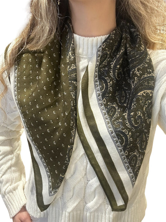 Desen Detaylı 65*65 Fular