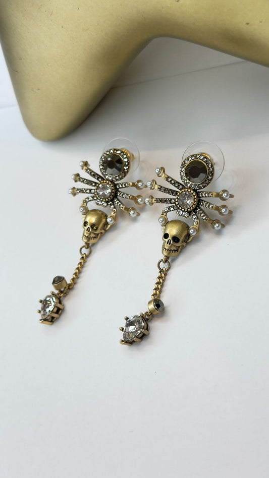 Vintage Kuru Kafa Detay Küpe (Çelik)