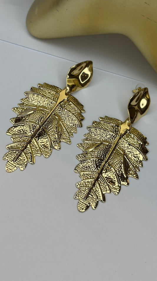 Yaprak Küpe (Pirinç Kaplama)