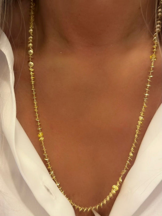 Kesik Plaka Kolye (Çelik)