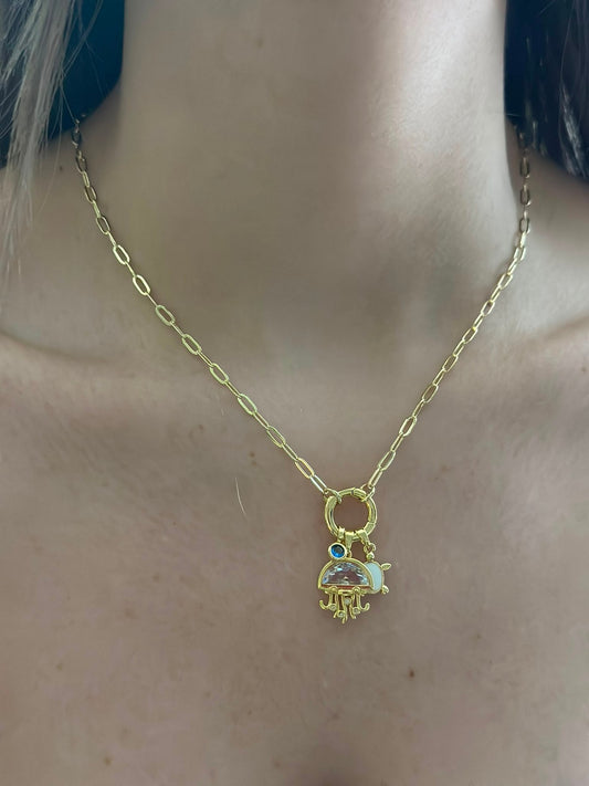 Deniz Anası Charm Çelik Kolye