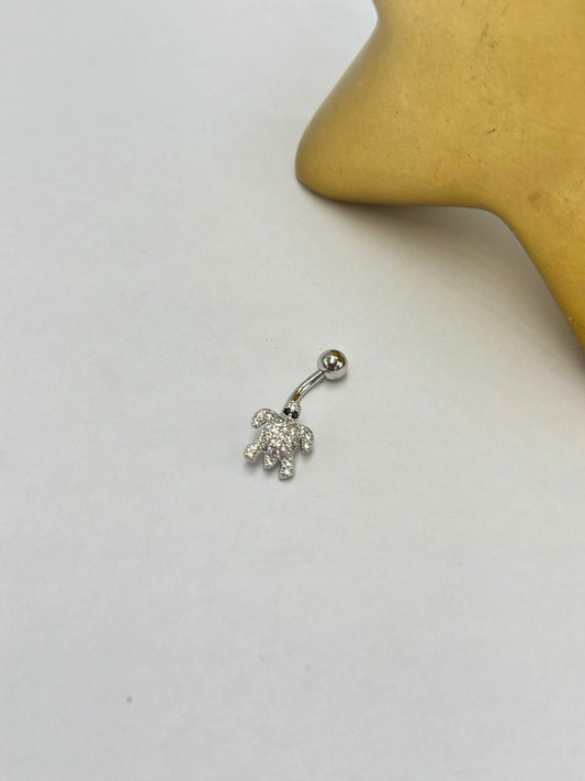 Kaplumbağa Göbek Piercing (Çelik)