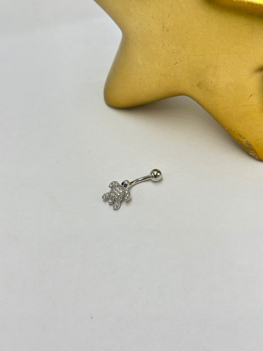 Kaplumbağa Göbek Piercing (Çelik)