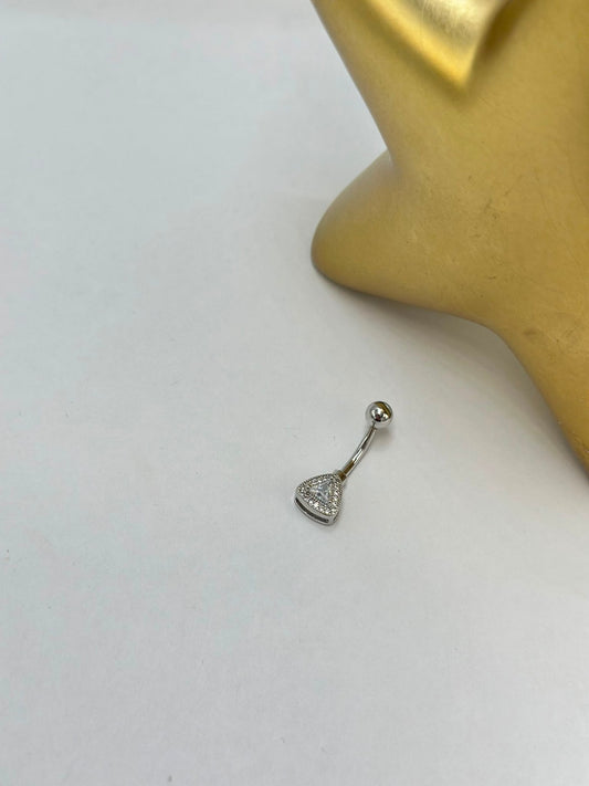 Üçgen Göbek Piercing (Çelik)