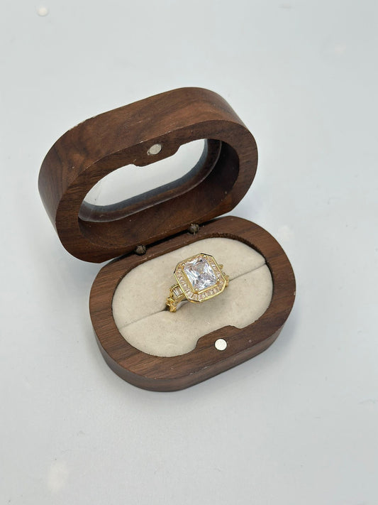 Baget Taş Yüzük (Çelik) (Ayarlamalı)