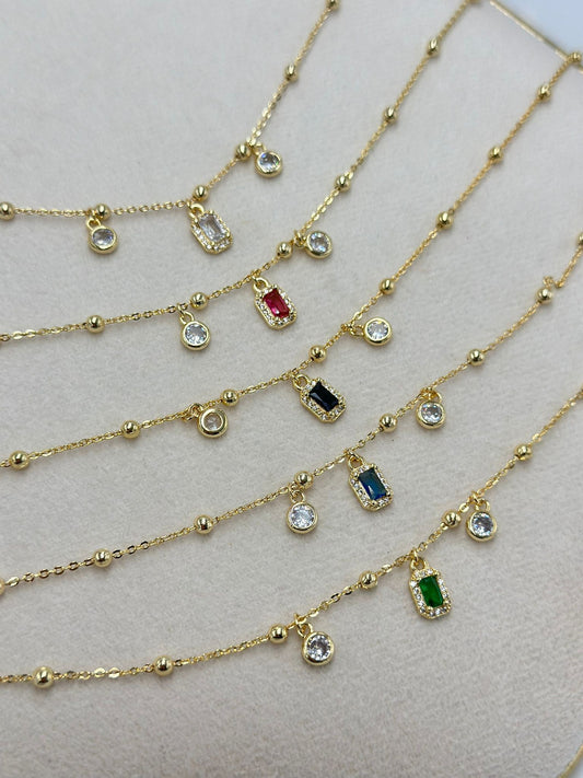 Baget Ve Tek Taş Detay Çelik Halhal