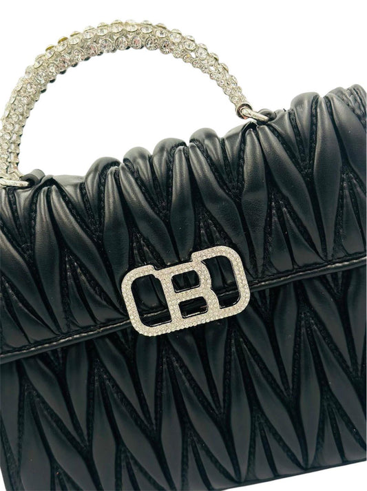 Byyeşo İthal Taş Detaylı El Ve Omuz Çantası