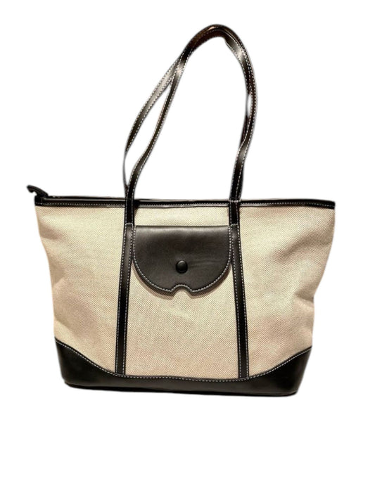 Cep Detaylı Siyah Renk Hasır Çanta