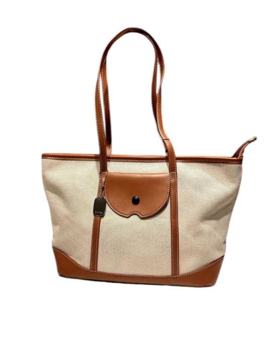 Cep Detaylı Taba Renk Hasır Çanta