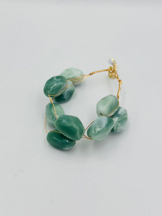 Çoklu Görünüm Yeşil Tel Bileklik