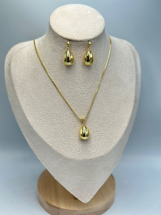 Damla Detay Çelik Set Takı