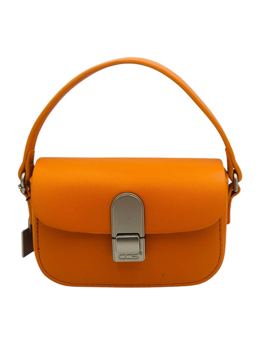Dana Derisi Mini Boy Çanta (Turuncu)
