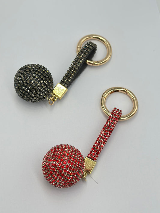 Full Taş Detay Topçuk Anahtarlık