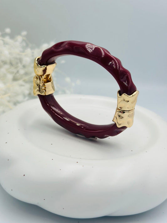 Gold Plaka Detaylı Kemik Bileklik