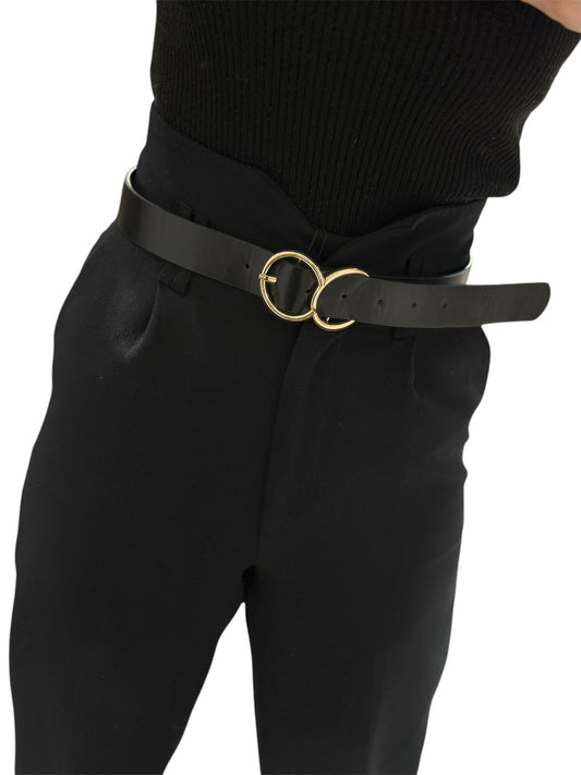 Gold Renk Halka Detay Orta Boy Kemer (95Cm)