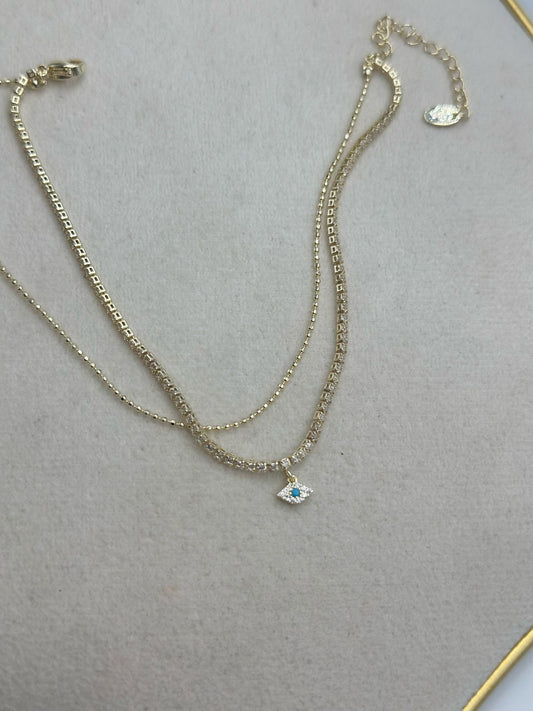 İkili Zirkon Taş Ve Göz Detay Hal Hal