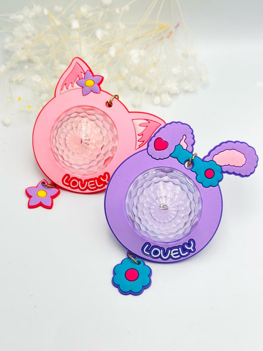 Işıklı Çiçek Detay Anahtarlık