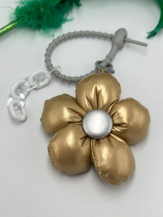 Kahverengi Çiçek Çanta Aksesuar