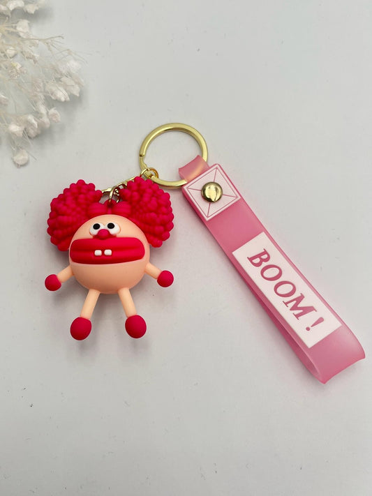 Kıvırcık Kafa Sevimli Anahtarlık