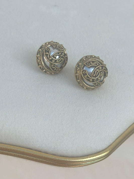 Özel Seri Vintage CC Topçuk Küpe