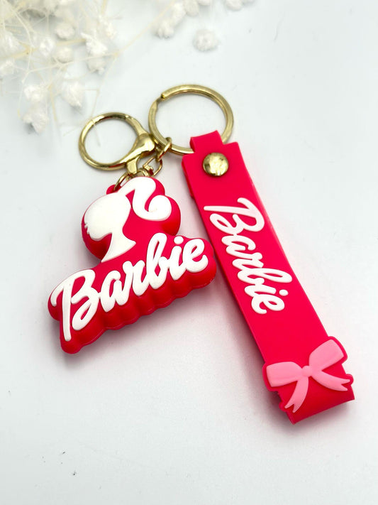 Pembe Kız Barbiee Figür Anahtarlık