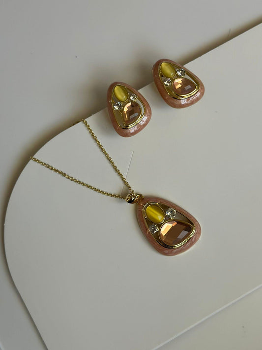 Porselen Ve Swaroski Taş Detaylı Damla Model Set