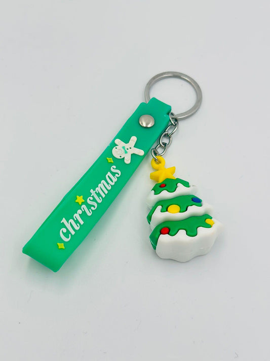 Renkli Çam Ağacı Anahtarlık