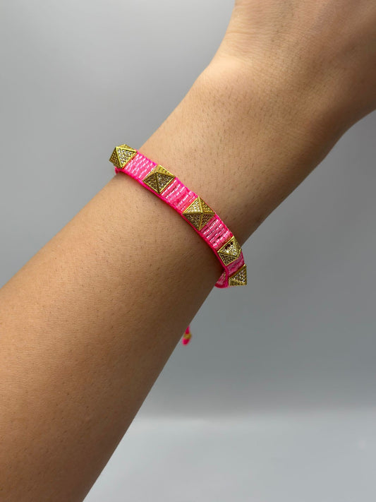 Renkli Makrome İp Bileklik