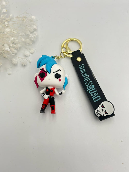 Renkli Saç Kız Anahtarlık