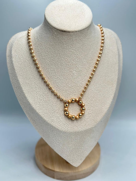 Rose Topçuk Kolye (Çelik)