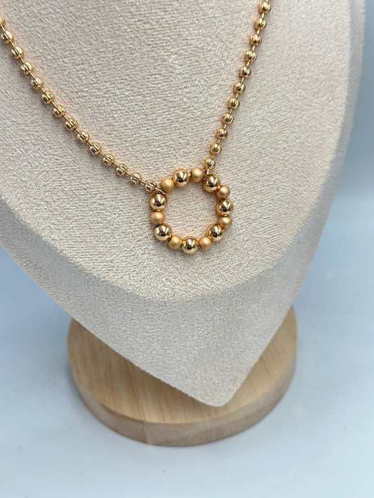 Rose Topçuk Kolye (Çelik)