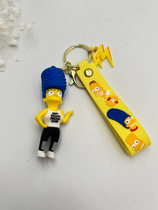 Sevimli Marge Simpsoon Figürlü Anahtarlık