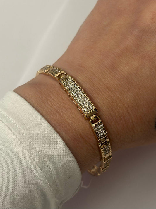 Sıralı Zirkon Taş Detay Premium Bileklik
