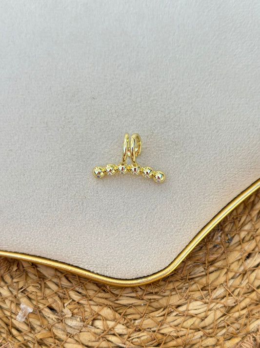 Topçuk Detay Kıkırdak Küpe (Çelik)