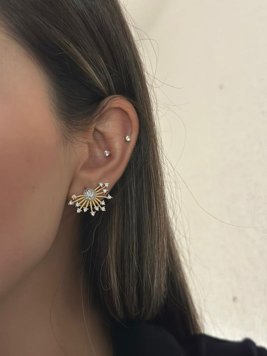 Zirkon Taş Detay Premium Seri Küpe