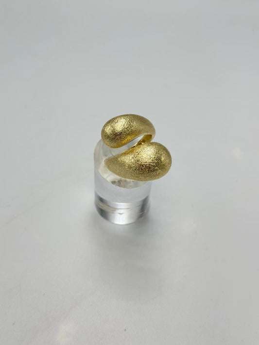 14K Altın Kaplama Sarmal Yüzük