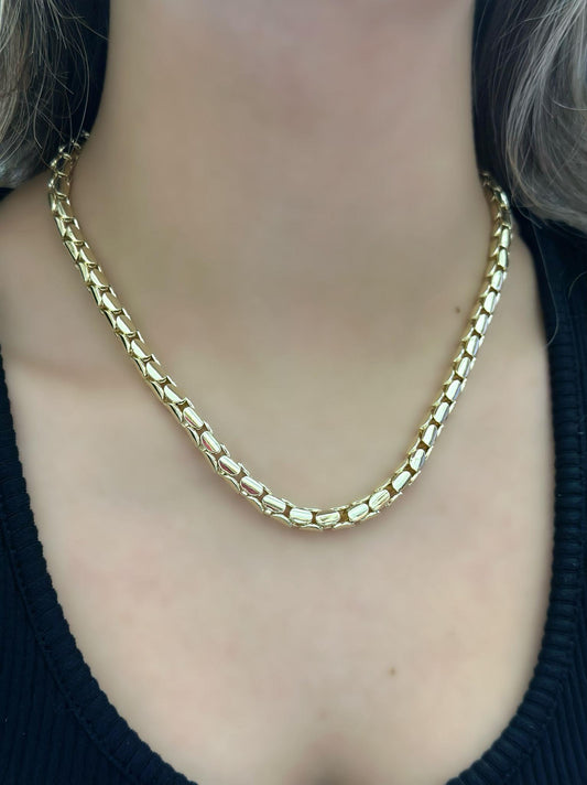 14K Altın Kaplama Zincir Kolye