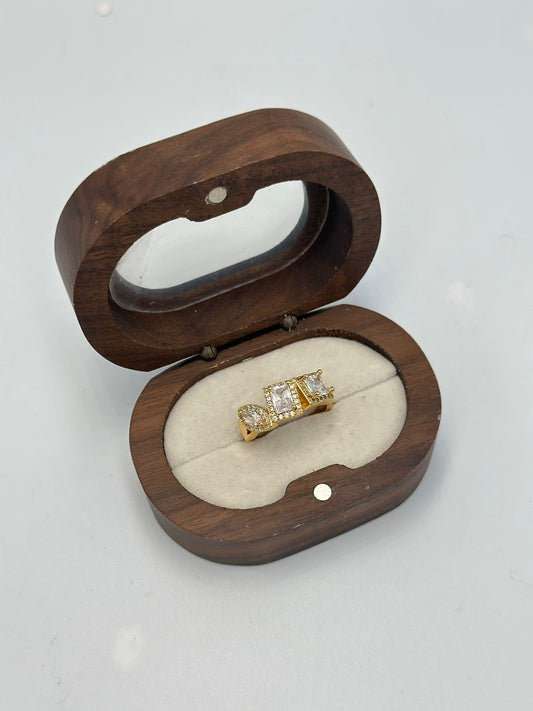 3 Lü Baget Taş Yüzük (Çelik)