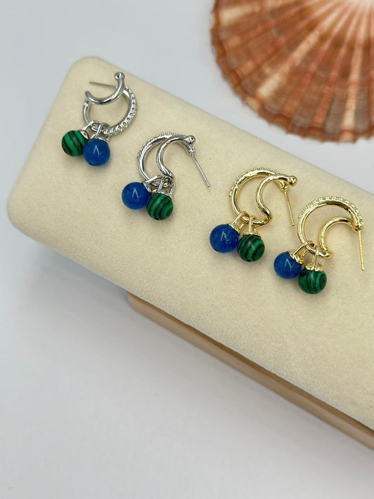 Charm Detay Halka Küpe (Çelik)