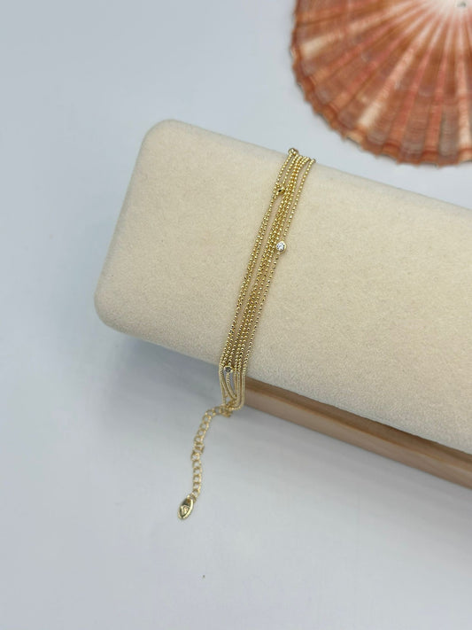 Çoklu Görünüm Pirinç Kaplama Bileklik