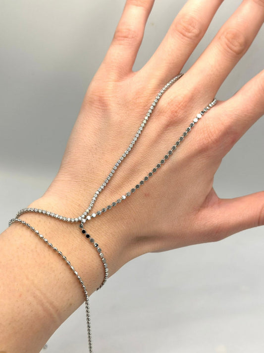 Yarı Ezme Yarı Zirkon Taş Detay Çelik Şahmeran