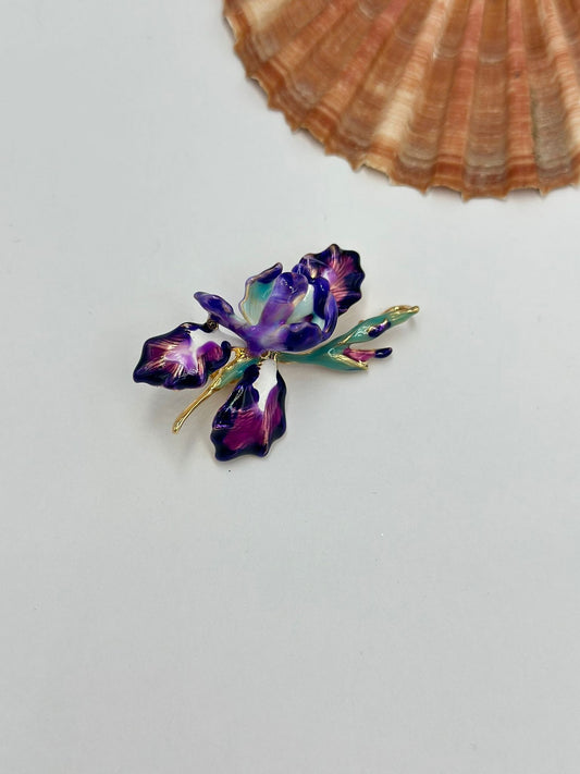 Renkli Çiçek Broş