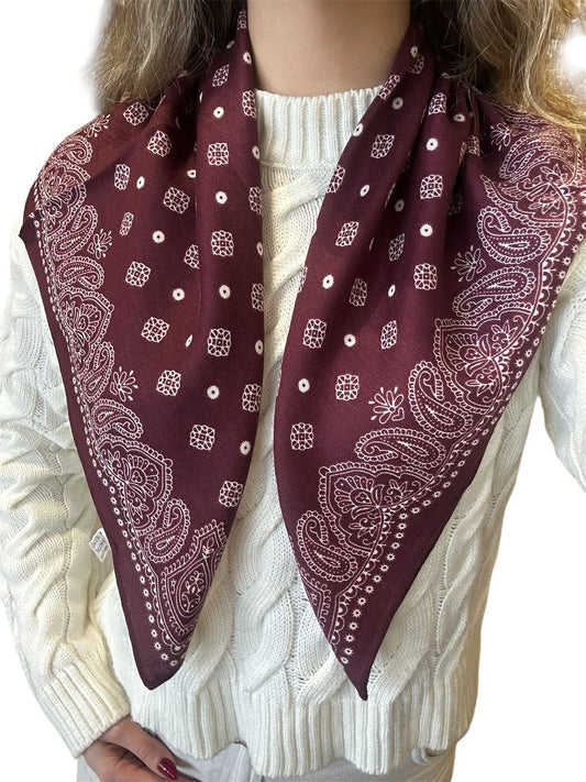 Desen Detaylı 65*65 Fular