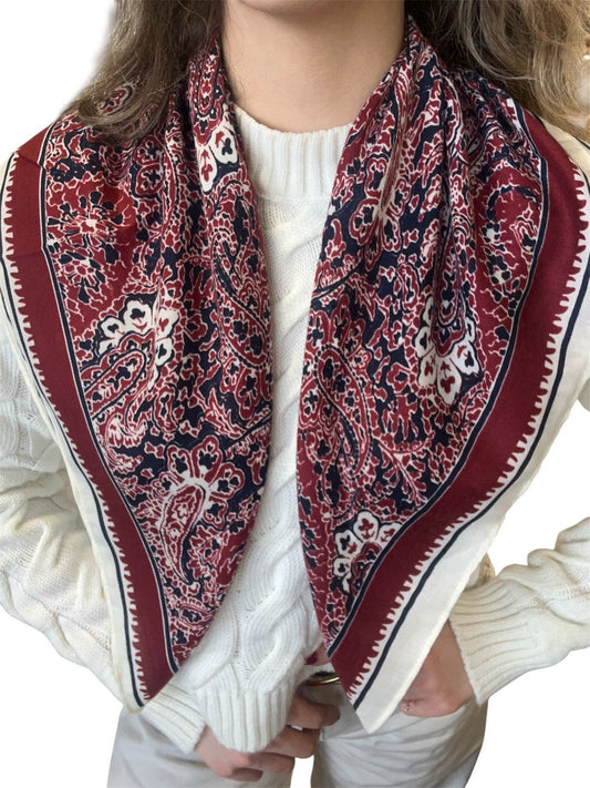 Desen Detaylı 65*65 Fular